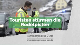 Touristen stürmen weiterhin die Rodelpisten [upl. by Hite]