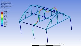 Ansys  048  Flambagem linear quotLinear Bucklingquot Pt 3 [upl. by Amles]