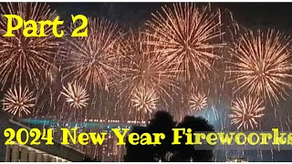 Part 2 New Year 2024 Fireworks singapore countdown newyear2024 [upl. by Ahsien]