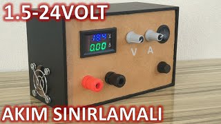 15  24V Voltaj ve Akım Ayarlı Güç kaynağı Yapımı  Akım Sınırlamalı Güç Kaynağı [upl. by Laktasic854]