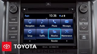 2014 Tundra HowTo Entune™ Advanced HD Weather  Toyota [upl. by Fanchon632]