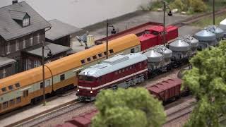 Wundervollle Modellbahn Anlage mit viel Güterverkehr  Modelleisenbahn amp Eisenbahnfreunde Halle [upl. by Seel]