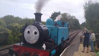 Watching Thomas the tank engine at Yarwell junction Nene Valley Railway [upl. by Shumway]