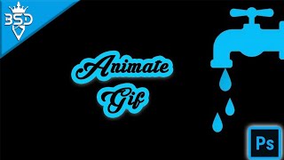 Animate GIF water drops Photoshop CC 2015 [upl. by Anreval]