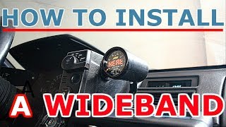 How to install a WIDEBAND gauge and sensor  AEM Xseries AFR [upl. by Nodnorb]