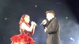 Saara Aalto amp Matt Terry  Writings On The Wall In My Wildest Dreams concert Hartwall Arena [upl. by Michelle101]