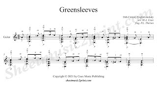 Greensleeves  Guitar [upl. by Atteynad]