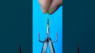 Fishing knot skills best cluster hooks fishing fishinghook shorts [upl. by Yentirb]