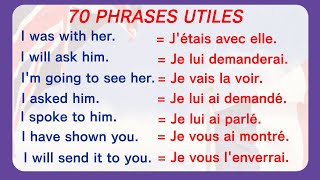 70 phrases très utiles en anglais  70 useful sentences to improve your French skills  English [upl. by Aisena987]