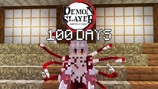 I Played Minecraft Demon Slayer As Muzan For 100 DAYS [upl. by Lucy]