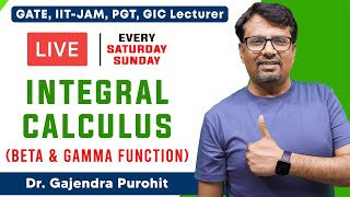 Integral Calculus  Gamma amp Beta Function  With Short Tricks For GATE IITJAM PGT  GIC [upl. by Syst]