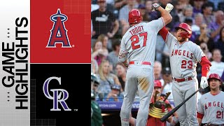 Angels vs Rockies Game Highlights 62423  MLB Highlights [upl. by Airdnat156]