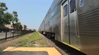 Metra 187 West in Berwyn IL 73123 [upl. by Aden477]