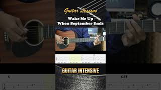 Wake Me Up When September Ends  Green Day  EASY Guitar Lessons for Beginners [upl. by Yvor]