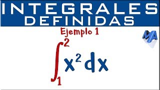 Integrales definidas  Ejemplo 1 [upl. by Nedra]