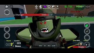 Playing Zombie Uprising for the first time roblox [upl. by Ennalyrehc548]