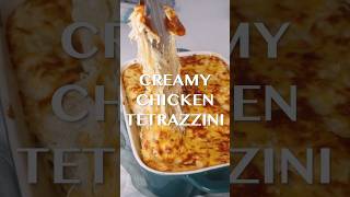 RECIPE LINK IN DESCRIPTION ⬇️⬇️ Creamy Chicken Tetrazzini 🍗🧀🍝 [upl. by Odlanor]