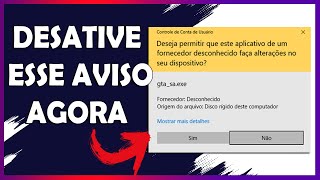 COMO DESATIVAR ESSE AVISO NO WINDOWS [upl. by Zachariah]