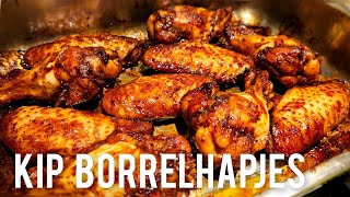 Kip borrelhapjes recept voor de kerstdagenchicken wings snacks recipe for Christmas [upl. by Areek447]