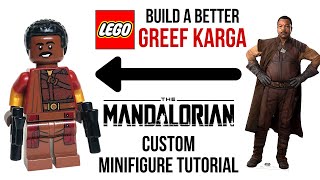 HOW TO Build a Better LEGO GREEF KARGA from The Mandalorian Star Wars [upl. by Anetsirhc623]