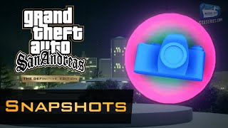 GTA San Andreas  Snapshots Locations Guide [upl. by Aztilay53]