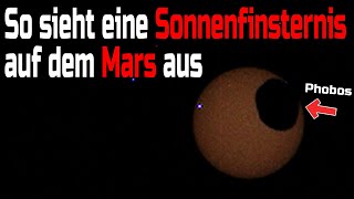 So sieht eine Sonnenfinsternis auf dem Mars aus [upl. by Sankaran]