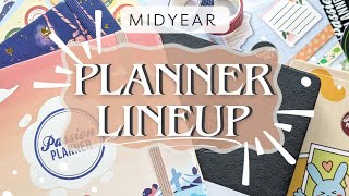 2024 Planner Lineup Overhaul  Midyear Planner Releases and Stickers 🧡✨ planwithme plannerlineup [upl. by Tremayne]