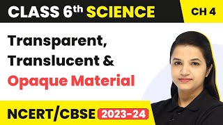 Class 6 Science Chapter 4 Transparent Translucent amp Opaque Material Sorting Materials into Groups [upl. by Barayon]