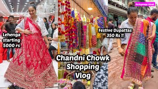 Chandni Chowk Vlog  Lehengas Suit Sets Festive Items n more  Perkymegs Hindi [upl. by Ardnuek585]