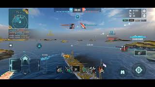 World of Warships Blitz  Premium British battlecruiser quotIncomparablequot Battle with Skipper [upl. by Lamaaj774]