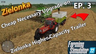 FS22 Zielonka Ep 03  We buy 2 new fields and upgrade our trailer [upl. by Llerrac]