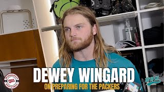 Jacksonville Jaguars S Andrew Wingard on the Green Bay Packers and his injury [upl. by Odama]