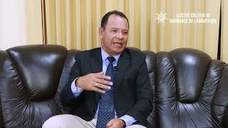 Entrevista al Dr Edwin Felipe Carrión Rodríguez  Vocal del Tribunal de Honor del ICAL [upl. by Htidirrem672]