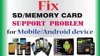 SD card not supportednot workinghow to fix for mobileandroid device [upl. by Nylaroc]