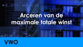 Arceren van de maximale totale winst  Economie voor vwo  Vraag en Aanbod [upl. by Helman]