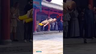 SHAOLIN MONK DANGEROUS TRAINING 😰 shorts shaolin monk kunfu facts [upl. by Aicargatla918]