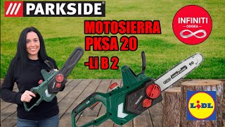 MOTOSIERRA a BATERIA PARKSIDE 20V PKSA 20 Li B2 [upl. by Harned805]