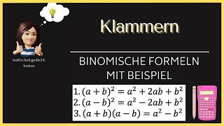 Binomische Formeln [upl. by Eilasor]