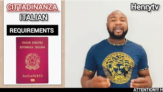 Cittadinanza italiana requisiti  Italian citizenship requirements [upl. by Shieh]