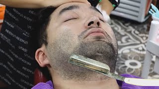 💈ASMR  The man with too much beard immersive shaving for you 🪒 Rare oriental wet shave [upl. by Anitsrik]