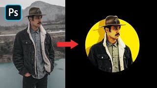 How to Make Social Media Profile Picture in Photoshop [upl. by Jollanta]