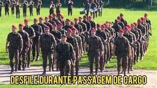 Desfile da Passagem de Cargo de Adjunto de Comando do 26º Batalhão de Infantaria Paraquedista 🇧🇷 [upl. by Croft]