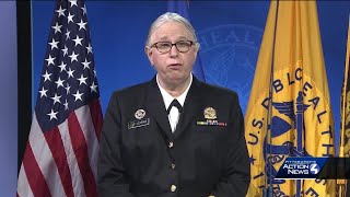 Dr Rachel Levine sworn into US Public Service Commissioned Corps as fourstar admiral [upl. by Krisha]