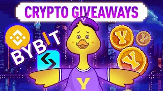 Crypto Giveaways In Action Binance BitGet amp ByBit Say YES To YesCoin [upl. by Llertnov]