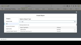 How to Build a Salesforce Report  CentralApp Training [upl. by Nitsrek638]