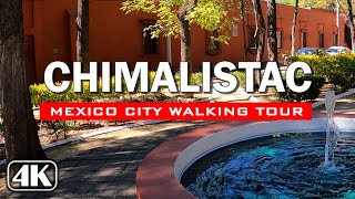 Colonia Chimalistac 🇲🇽 Ciudad de México Recorrido en 4K [upl. by Iadrahc151]