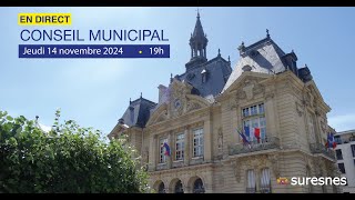 Conseil Municipal du 14 Novembre 2024 [upl. by Ramoh418]