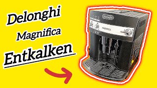 Delonghi Magnifica Entkalken ✅ Anleitung [upl. by Dnomsad]