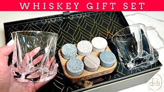 Whiskey amp Chilling Stones Gift Set  A Unique And Sophisticated Way To Enjoy Your Whiskey [upl. by Htbazile]