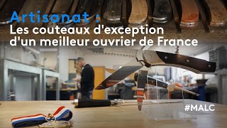 Artisanat  les couteaux dexception dun meilleur ouvrier de France [upl. by Aihsenek]